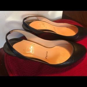 Christian Louboutin classic strap-on heels